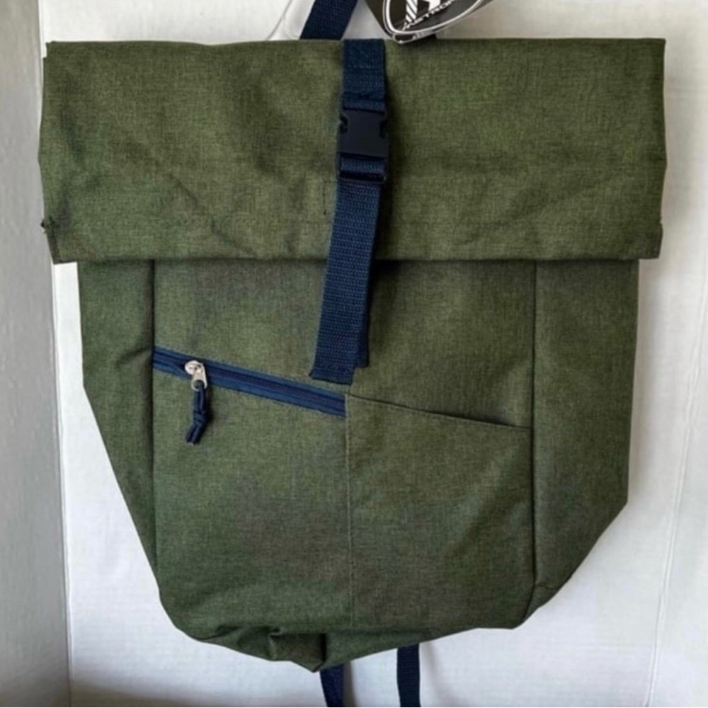 Roll Top Backpack Hiking Outdoor Waterproof NWT fits laptop, books Etc